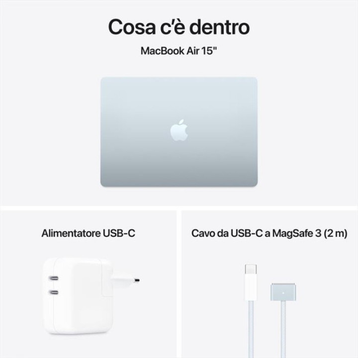 Apple MacBook Air 2025 15" 256GB M4 10C/10G 16GB Celeste MC7A4T/A