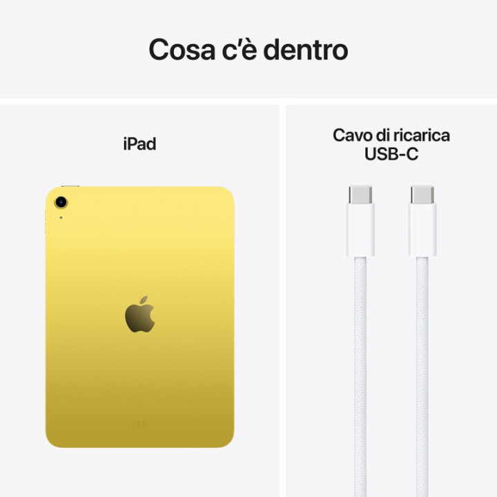 Apple iPad 11" 256GB Wi-Fi Giallo Italia 2025