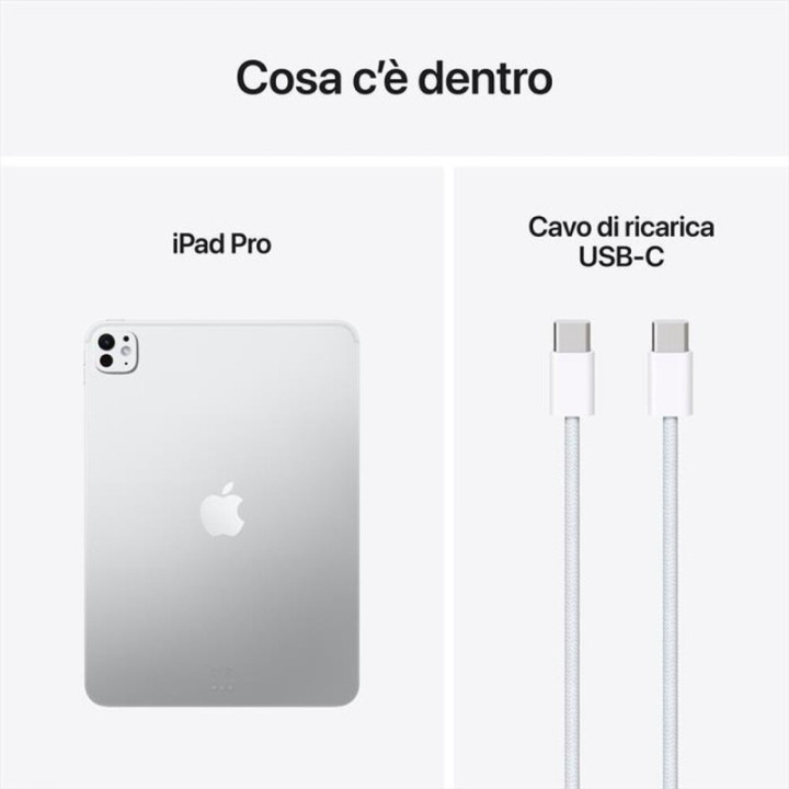 Apple iPad Pro 11" 256GB Wi-Fi Argento Europa 2025