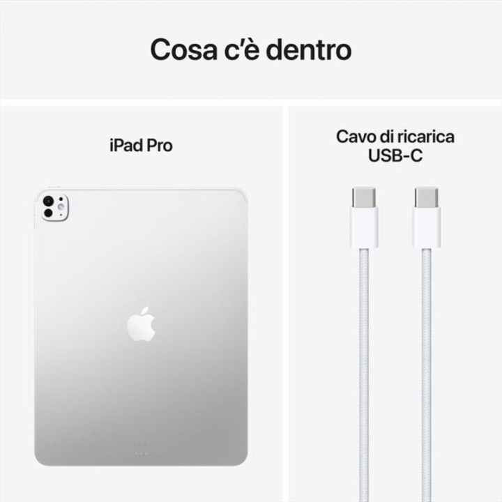 Apple iPad Pro 13" 256GB Wi-Fi Argento Europa 2025
