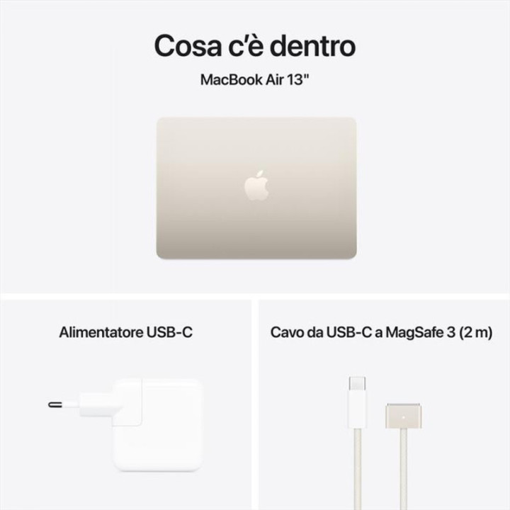 Apple MacBook Air 2025 13" 256GB M4 10C/8G 16GB Galassia MW0Y3T/A