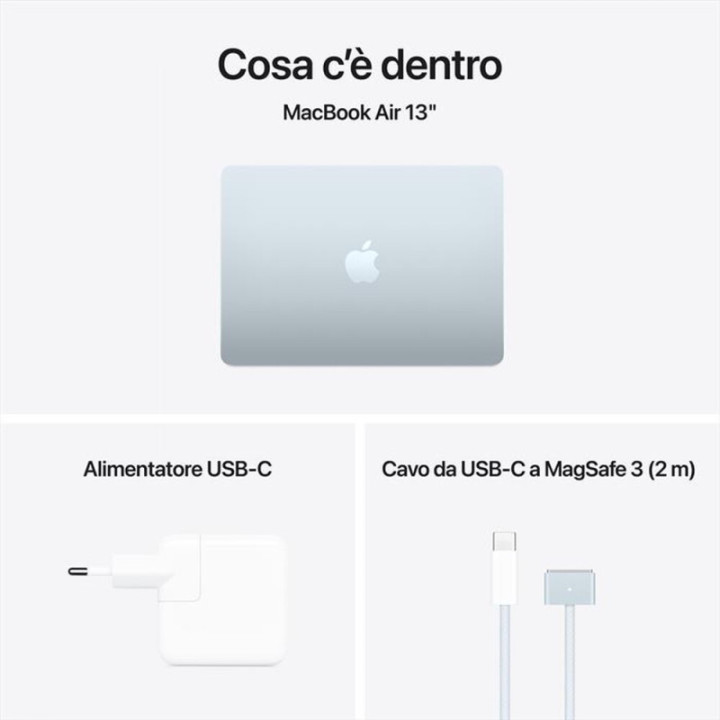 Apple Macbook Air 2025 13" M4 10C/8G 16GB Ram 256GB Celeste MC6T4T/A