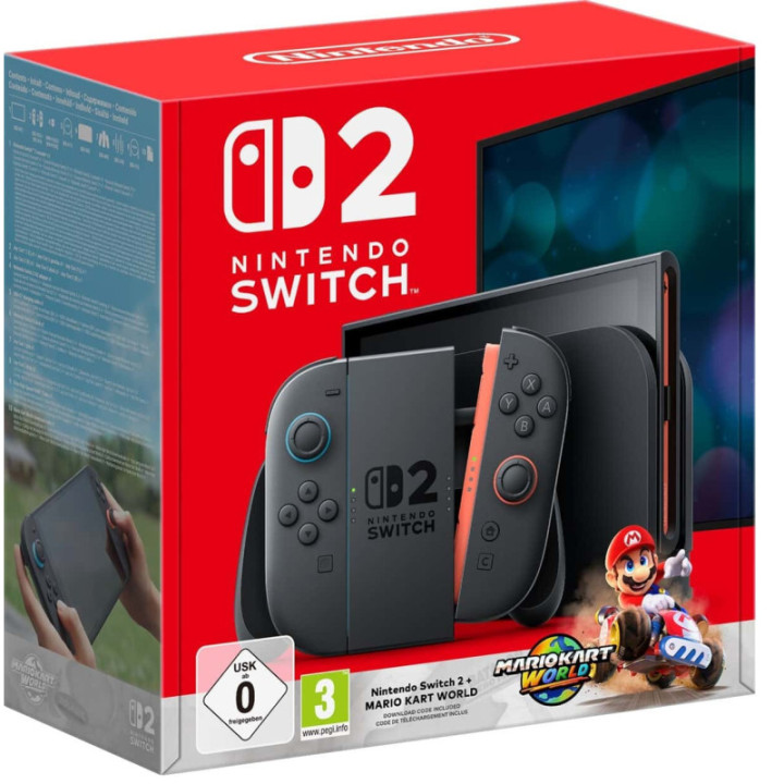 Nintendo Switch 2 Nero + Mario Kart World