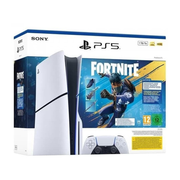 PlayStation PS5 Slim 1TB Standard Bianco + Fortnite Flowering Chaos