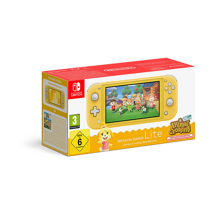 Nintendo Switch Lite Console Giallo + Animal Crossing