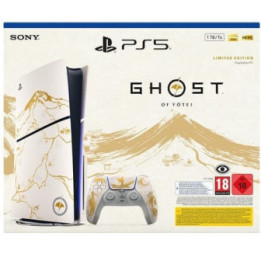 PlayStation PS5 Slim 1TB Ghost Of Yotei Gold Limited Edition White Italia
