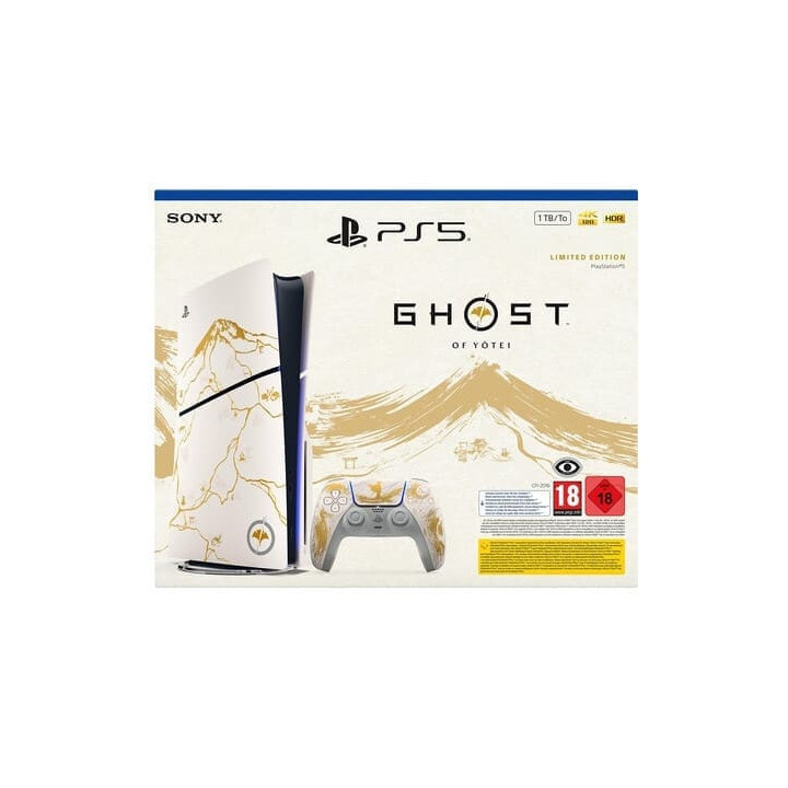 PlayStation PS5 Slim 1TB Ghost Of Yotei Gold Limited Edition White Italia