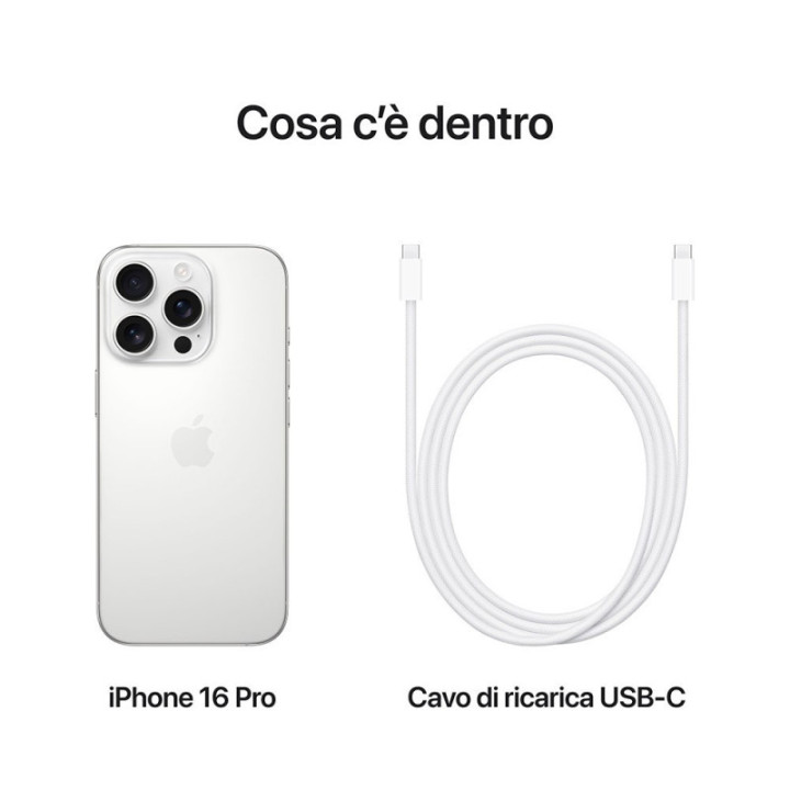 Apple iPhone 16 Pro 1TB Titanio Bianco Europa