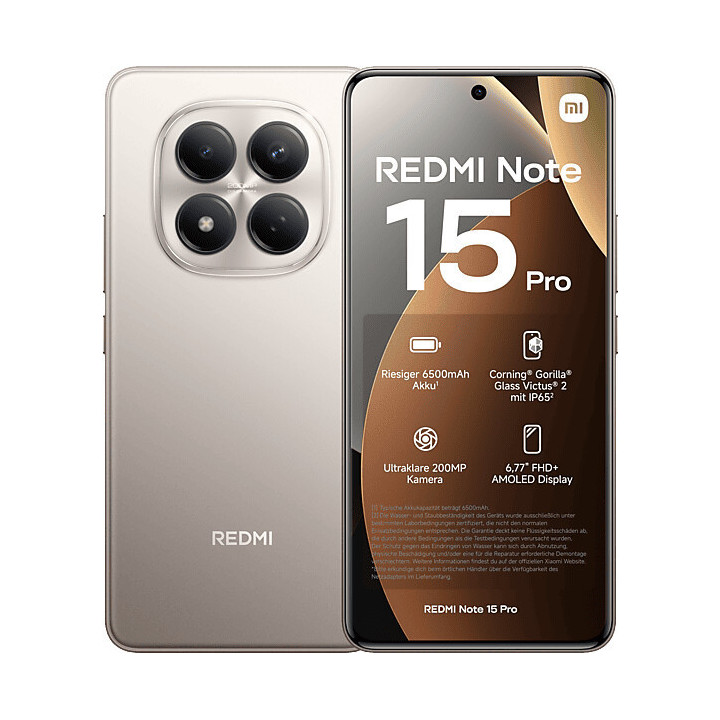 Xiaomi Redmi Note 15 Pro 5G 256GB Titanio Oro Dual Sim 8GB Europa