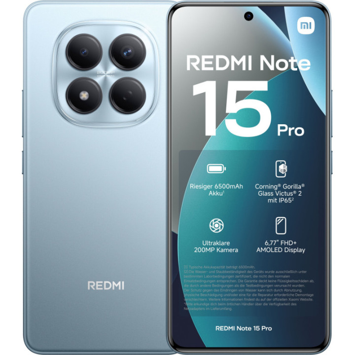 Xiaomi Redmi Note 15 Pro 5G 512GB Blu Dual Sim 12GB Europa