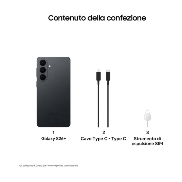Samsung Galaxy S26+ 512GB Nero 5G Dual Sim 12GB Europa