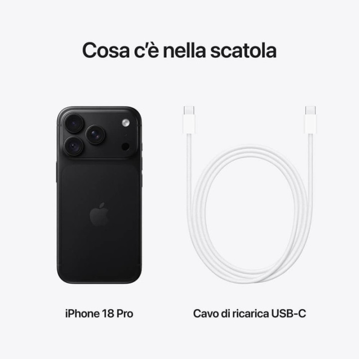 Apple iPhone 18 Pro 512GB Nero Europa