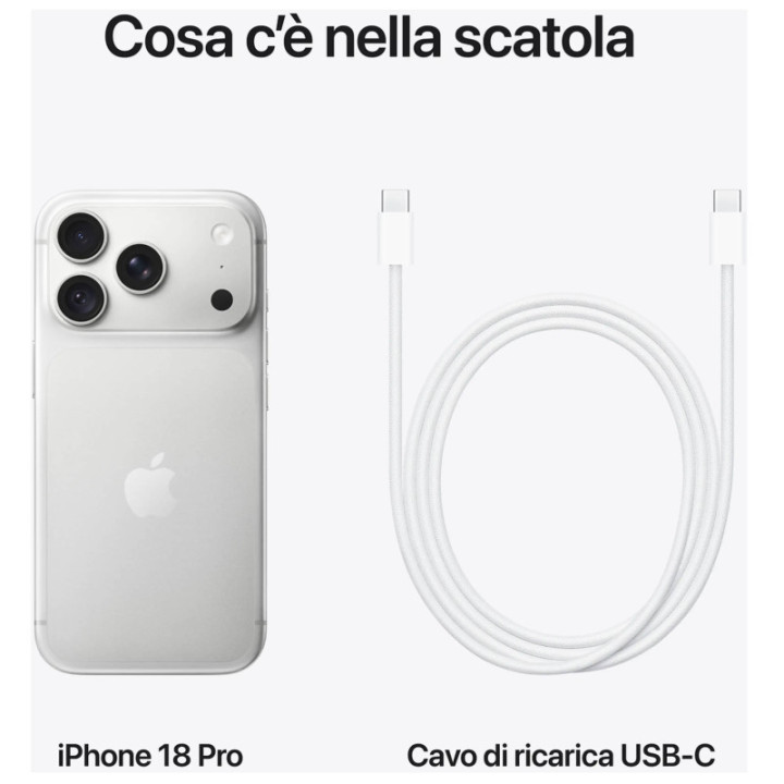 Apple iPhone 18 Pro 512GB Argento Europa