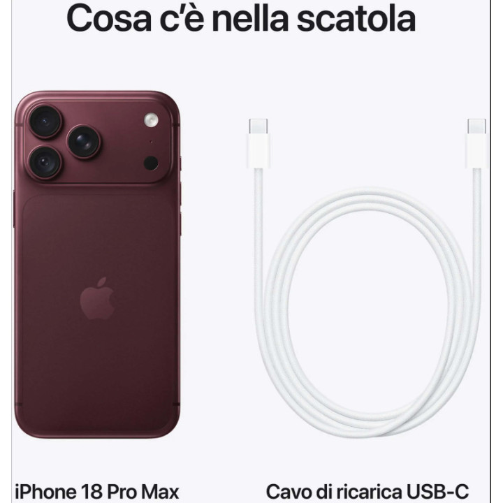 Apple iPhone 18 Pro Max 256GB Borgogna Europa