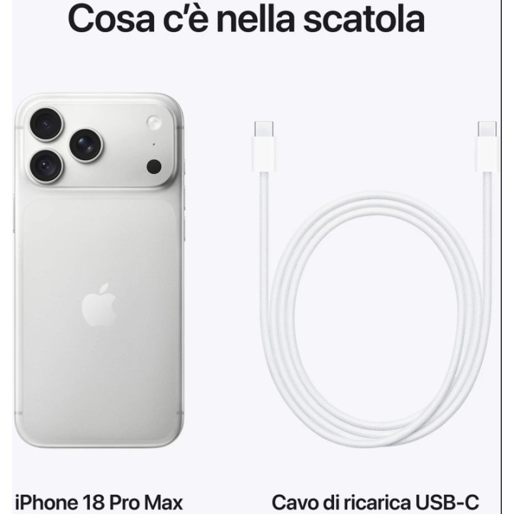 Apple iPhone 18 Pro Max 1TB Argento Europa